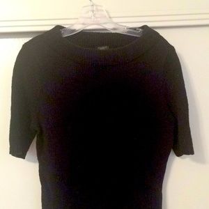 Talbots Short Sleeve Black Knit Sweater. Size M